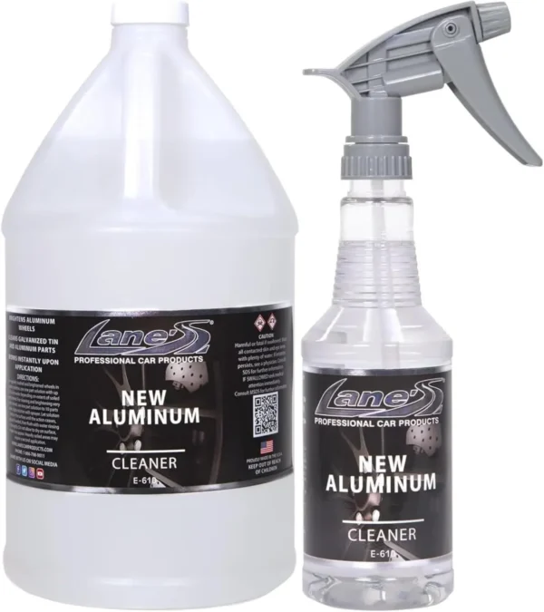 Lane's New Aluminum Tire Rim Cleaner Spray for Cars, Trucks, and SUVs (32oz + 128oz)