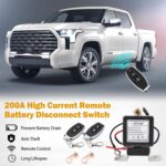 500A Starting 200A Rated High Current Battery Disconnect Switch Remote Kill Switch for Car Truck DC12V Wireless Anti-Theft Prevent Drain Isolator on off with 2 Keys - Image 5