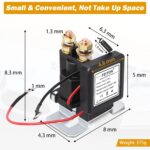 500A Starting 200A Rated High Current Battery Disconnect Switch Remote Kill Switch for Car Truck DC12V Wireless Anti-Theft Prevent Drain Isolator on off with 2 Keys - Image 3