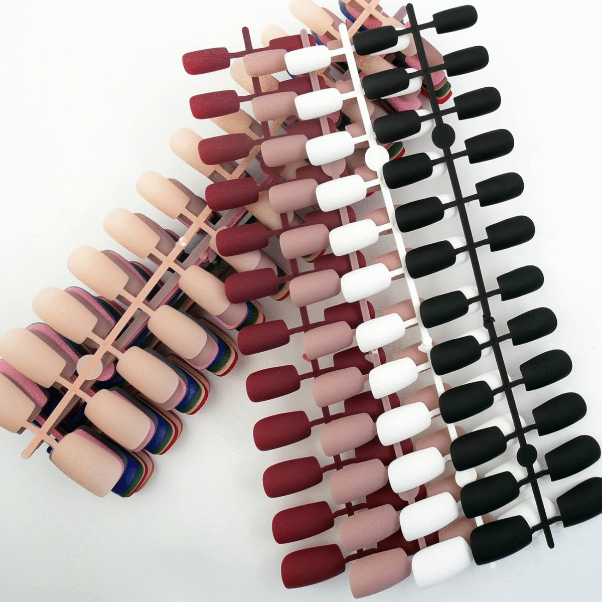 360Pc Square Press on Nails Medium Legnth, Matte Square Fake Nails Full Cover Artificial Fingernails Colored Acrylic Nails Press on Nail Tips 10 Sizes False Nails for Women Girls - Image 5