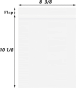, Pack of 100, Acid-Free 8 3/8X 10 1/8 Inches Crystal Clear Sleeves Storage Bags for 8X10 Photo Framing Mats Mattes - Image 2