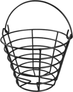 Golf Ball Metal Range Basket Golfball Container with Handle - Holds Contain 50 Balls - Image 2