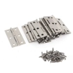 20Pcs Stainless Steel Folding Hinges 3 Inch Door and Window Hinges Assigned 120 Screws - Image 2