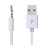 3.5Mm Male Jack to USB Charging Data Cable Compatible for SYRYN Waterproof MP3 Player, Headphones, White - Image 3