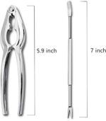 12 Pieces Seafood Tools Set Including 2 Lobster Crab Crackers and 10 Forks - Image 9