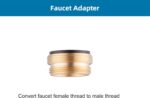 Faucet Adapter Kit, Swivel Aerator Adapter to Connect Garden Hose - Multi-Thread Kitchen Sink Faucet to Garden Hose Adapter 3/4 Inch - Chrome Finished - Image 9
