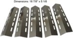 SC0500701 (5-Pack) SA3041 (5-Pack) 16 7/8" Stainless Steel Heat Plate & Stainless Steel Burner Replacement for Ducane 5 Burner 30500701,30500097,30400045,30500702,30400043,30400042 Gas Grill - Image 3