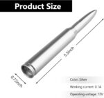 1 PC Car Truck Bullet Antenna, Radio Antenna Replacement, Fit for Chevy Silverado 1500 2500 3500 HD Avalanche GMC Sierra 1500 2500 3500 Denali Heavy Duty Pickup Trucks Accessories (Silver) - Image 3
