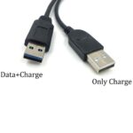 USB 3.0 Female to Dual USB Male Extra Power Data Extension Cord Adapter Splitter Y-Cable Black - Image 5