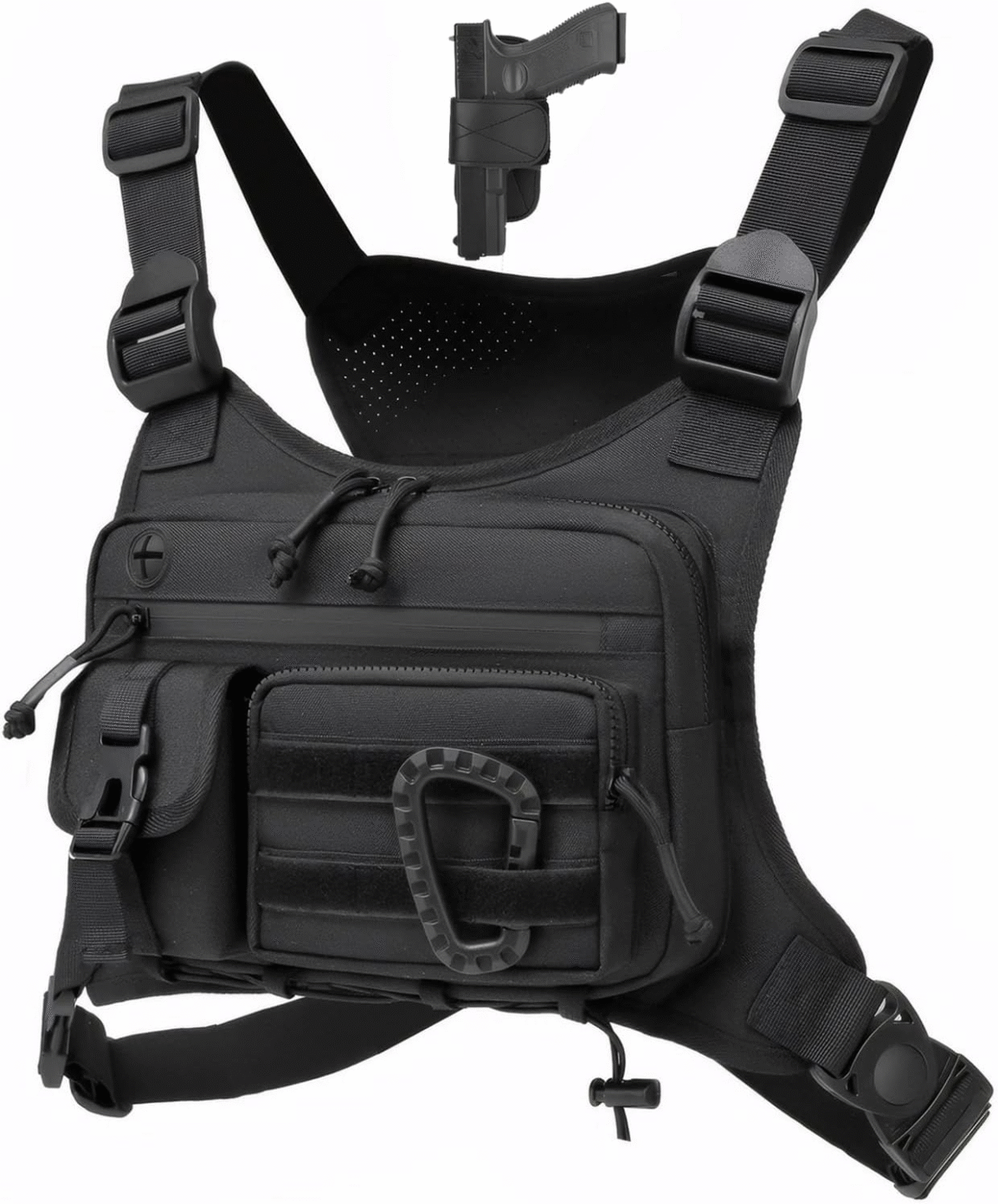 Outdoor Chest Bag for Men and Women, Tactical Vest for Running, Cycling, EDC Chest Pack Rig for Sports and Workouts - Image 2