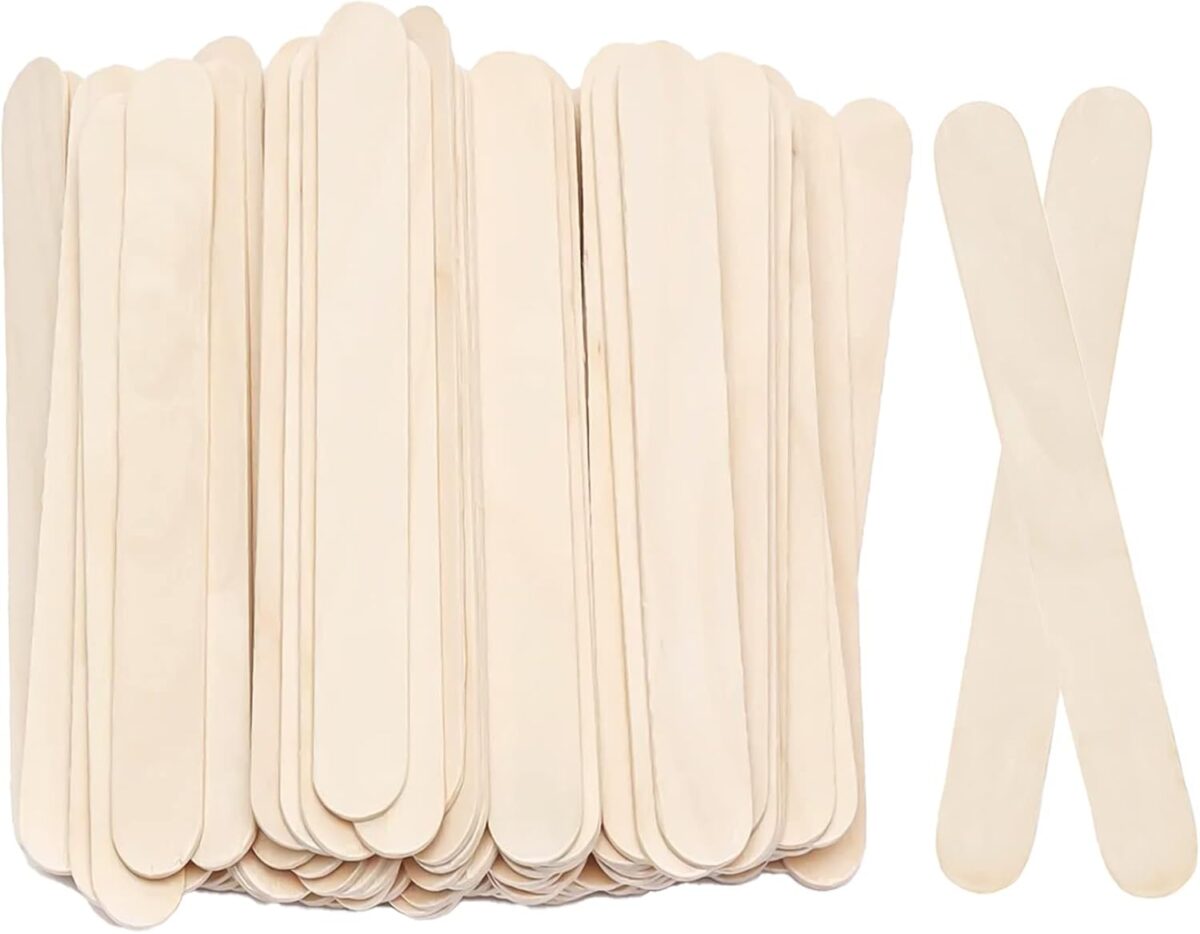 8”100Pcs  Jumbo Wooden Craft Sticks Wooden Popsicle Craft Sticks Stick Treat Sticks Ice Pop Sticks for DIY Crafts，Home Art Projects, Classroom Art Supplies - Image 1