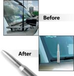1 PC Car Truck Bullet Antenna, Radio Antenna Replacement, Fit for Chevy Silverado 1500 2500 3500 HD Avalanche GMC Sierra 1500 2500 3500 Denali Heavy Duty Pickup Trucks Accessories (Silver) - Image 7