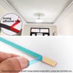 Flexible Molding & Wall Trim | Peel and Stick Design | Ceiling, Floor, Mirror, Corner, Wardrobe, Cabinet and Auto Trim, 16.4 Ft X 0.26 Inch - Image 6