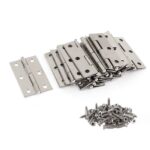 20Pcs Stainless Steel Folding Hinges 3 Inch Door and Window Hinges Assigned 120 Screws