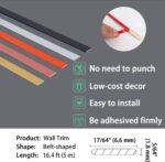 Flexible Molding & Wall Trim | Peel and Stick Design | Ceiling, Floor, Mirror, Corner, Wardrobe, Cabinet and Auto Trim, 16.4 Ft X 0.26 Inch - Image 5