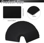 Blank Metal Business Cards Thickness 0.8 Mm Metal Laser Engraving Cards for House Office Customer DIY Gift Plate Invitations, 86 X 54 Mm, Black(30 Pcs) - Image 3