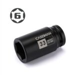 3/4" Drive X 33 Mm Deep 6 PT Impact Socket, CR-MO, 3/4-Inch Drive 6 Point Axle Nut Socket for Easy Removal of Axle Shaft Nuts (33MM) - Image 3