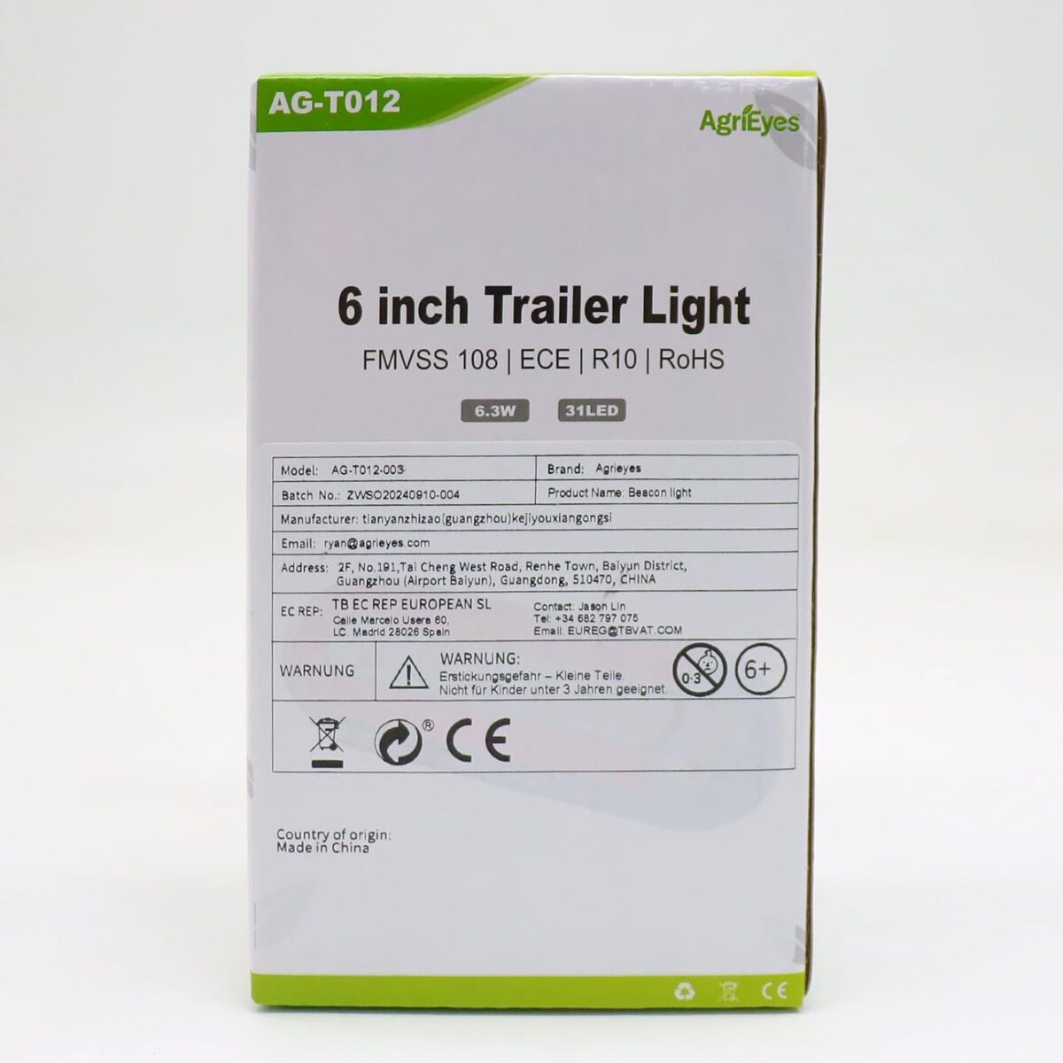 6 Inch Oval LED Trailer Lights, Submersible Boat Trailer Light, with Brake, Turning Signal, Reverse Light, Backup Light, DOT Compliant - Image 9
