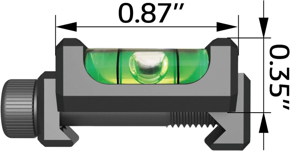 Low Profile Picatinny Bubble Level, anti Cant Indicator - Image 9