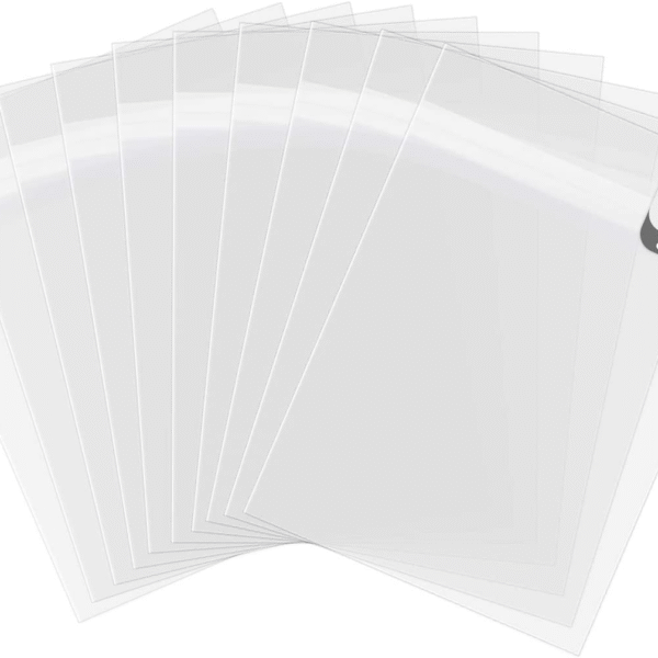 , Pack of 100, Acid-Free 8 3/8X 10 1/8 Inches Crystal Clear Sleeves Storage Bags for 8X10 Photo Framing Mats Mattes