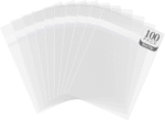 , Pack of 100, Acid-Free 8 3/8X 10 1/8 Inches Crystal Clear Sleeves Storage Bags for 8X10 Photo Framing Mats Mattes