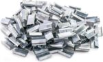 Seals for 1/2" Strap Width Steel Strapping, 500 Pcs Metal Clips for Firmly Securing Packaging and Pallet Banding, Fix Large and Medium-Sized Loads for Storage and Transportation - Image 8