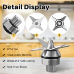Blade Replacement Parts Compatible with Vitamix, Blender Wet Blade Replacement Assembly with Wrench and Drive Socket Replacement Compatible with Vitamix 64Oz and 32Oz Container - Image 4