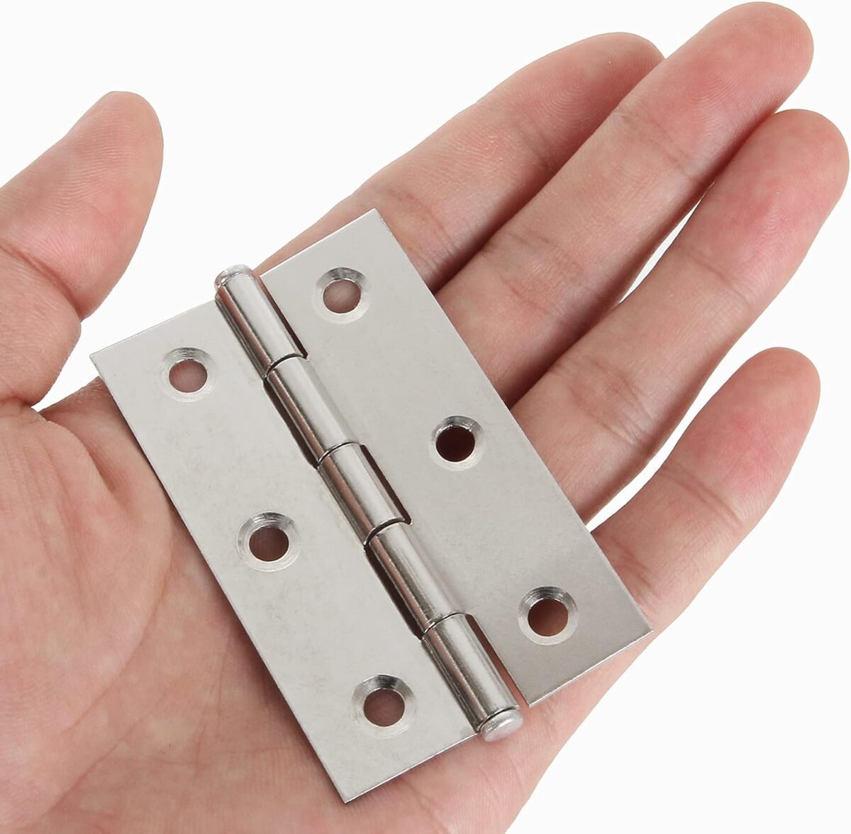 20Pcs Stainless Steel Folding Hinges 3 Inch Door and Window Hinges Assigned 120 Screws - Image 4