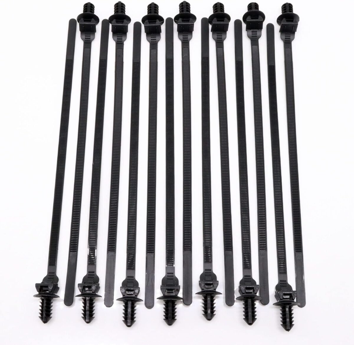 Benliu 20Pcs Cable Zip Ties, 8.3X0.2 Inch Heavy Duty Nylon Push Mount Self Locking Assortment for Indoor Wire Tying, Black - Image 6