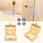 20Pcs Stainless Steel Folding Hinges 3 Inch Door and Window Hinges Assigned 120 Screws - Image 5