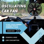8” Car Truck RV Clip Fan,12 Volt Truck Fans That Blow Cold Air,12V RV Cooling Fan with 2-Speed Switch,Car Cigarette Lighter Cord Length 5FT - Image 3
