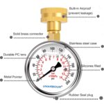 Water Pressure Gauge Kit Including Adaptors, 2.5"Glycerin Filled Water Pressure Test Gauge 3/4" GHT with Brass Hose Fitting and Extra 6 Adapters for Multiple Use,0-200Psi/14Bar - Image 6