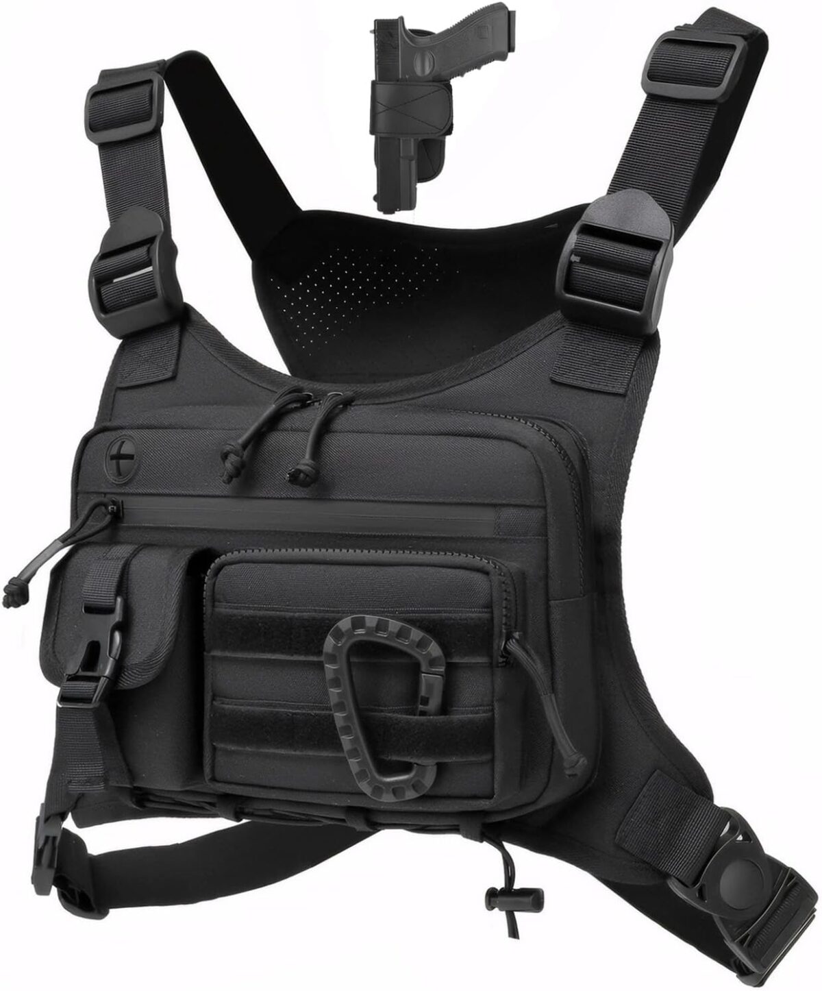 Outdoor Chest Bag for Men and Women, Tactical Vest for Running, Cycling, EDC Chest Pack Rig for Sports and Workouts - Image 1