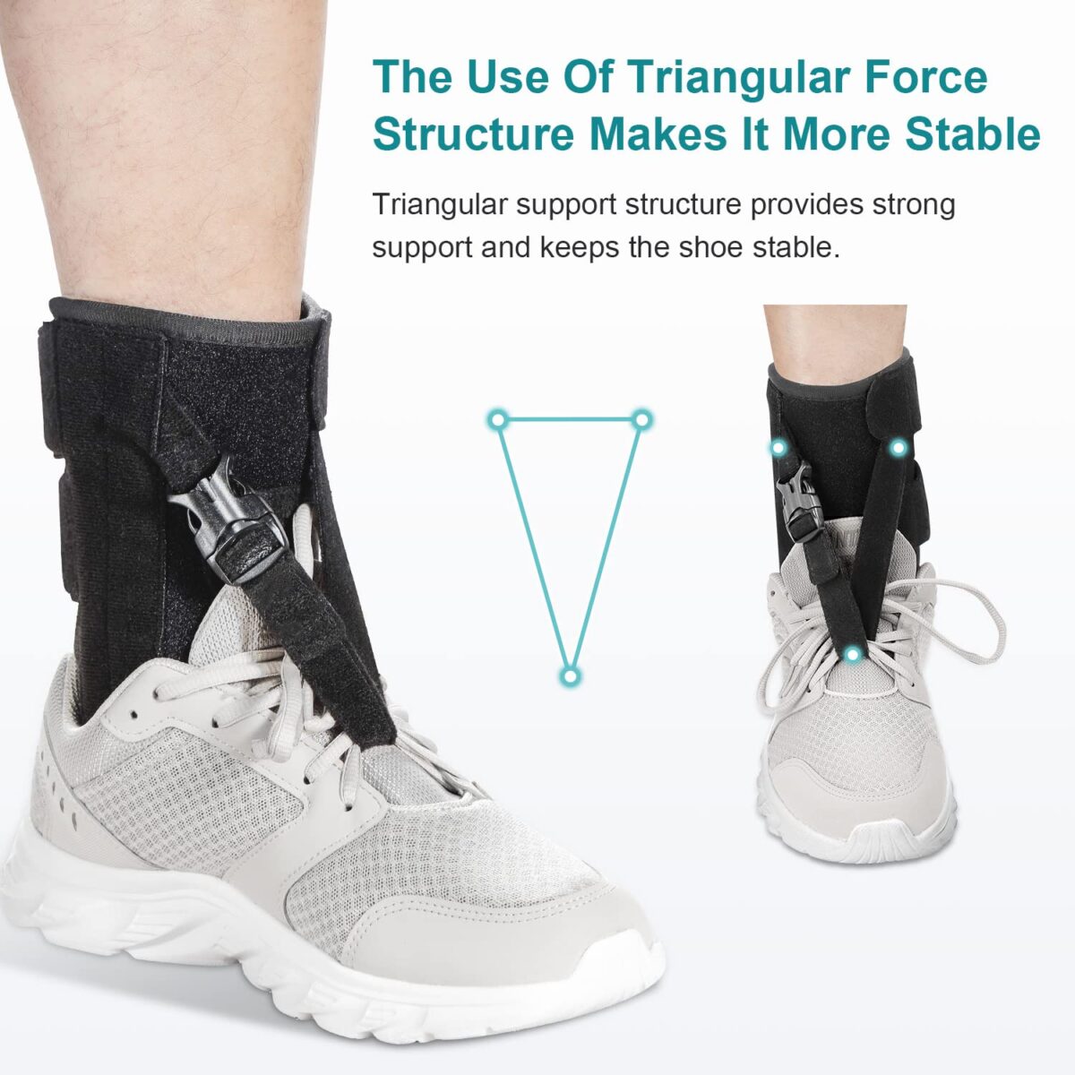 Foot Drop Brace for Walking Lifting Shoes, Drop Foot AFO Brace Help Raise Shoes, Foot up Splint for Ankle, Improved Walking Gait, Prevent Falls and Injuries, for Left and Right, Fits Women and Men - Image 5