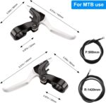 Bike Disc Brake Kit, Aluminum Front and Rear Caliper, Full Aluminum Alloy Bicycle Brake Lever, 160Mm Rotor, Mechanic Tool-Free Pad Adjuster for Road Bike, Mountain Bike - Image 5