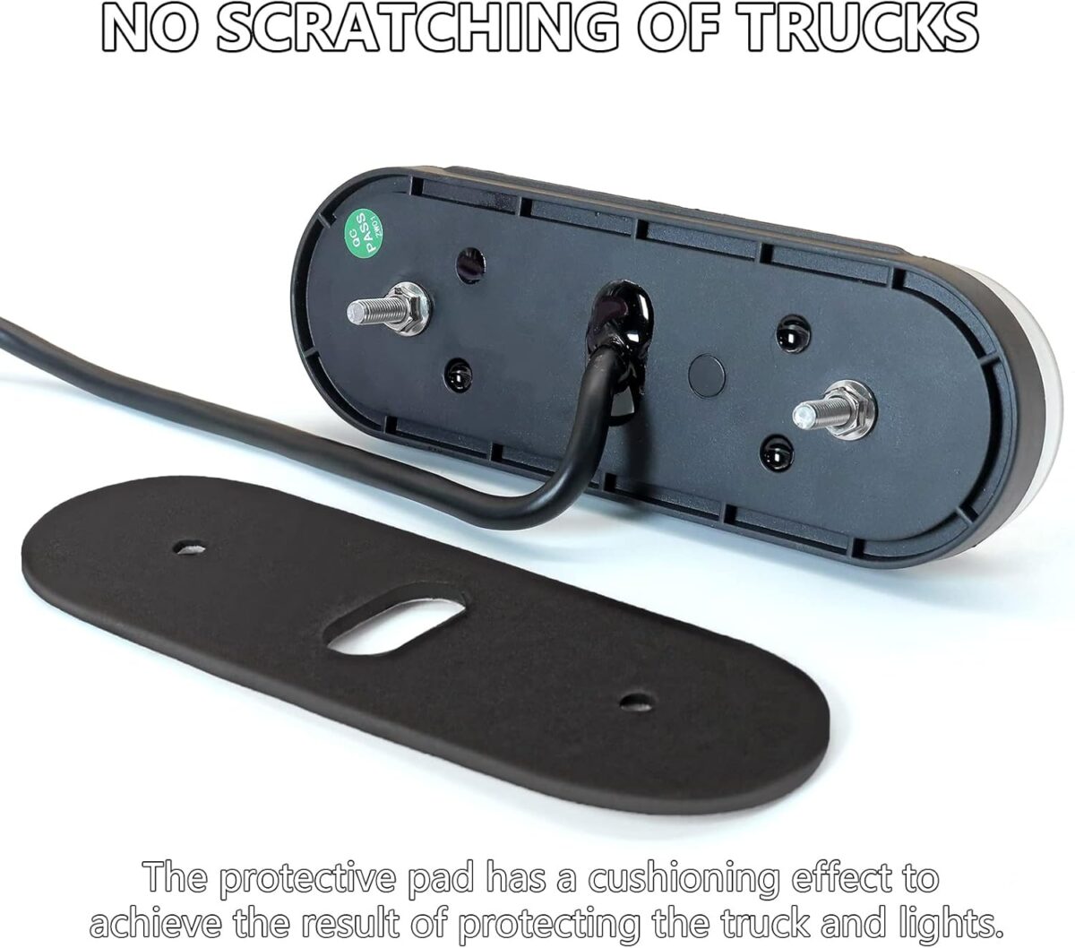 6 Inch Oval LED Trailer Lights, Submersible Boat Trailer Light, with Brake, Turning Signal, Reverse Light, Backup Light, DOT Compliant - Image 8