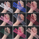 360Pc Square Press on Nails Medium Legnth, Matte Square Fake Nails Full Cover Artificial Fingernails Colored Acrylic Nails Press on Nail Tips 10 Sizes False Nails for Women Girls - Image 4