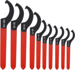 10Pcs Coilover Spanner Wrench Set, Coilover Wrench, C-Shape Spanner Wrench, Shock Spanner Hook Wrench Tools, for Suspension System and Shock Adjustment(10Pcs) - Image 2