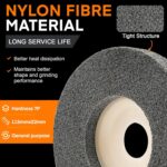 5 Pack 4 1/2 Inch Nylon Fiber Polishing Wheel Sanding Abrasive Disc Buffing Wheels for Angle Grinders, Stainless Steel, Aluminum, Metal, Wood - Image 3