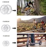 Bike Disc Brake Kit, Aluminum Front and Rear Caliper, Full Aluminum Alloy Bicycle Brake Lever, 160Mm Rotor, Mechanic Tool-Free Pad Adjuster for Road Bike, Mountain Bike - Image 8