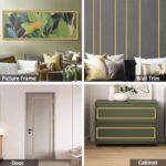 Flexible Molding & Wall Trim | Peel and Stick Design | Ceiling, Floor, Mirror, Corner, Wardrobe, Cabinet and Auto Trim, 16.4 Ft X 0.26 Inch - Image 4