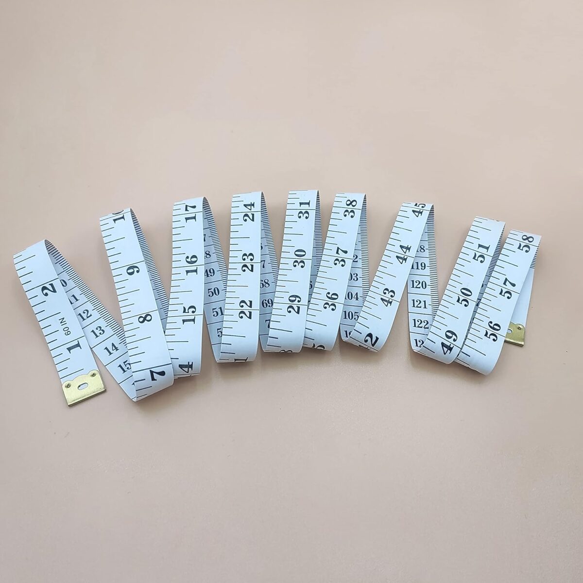 4 Pack Soft Tape Measure Double Scale 60-Inch/150Cm, Fabric Craft Tape Measure & Medical Body Measurement, Sewing Flexible Vinyl Ruler & Measuring Tape for Body Weight Loss (White) - Image 5