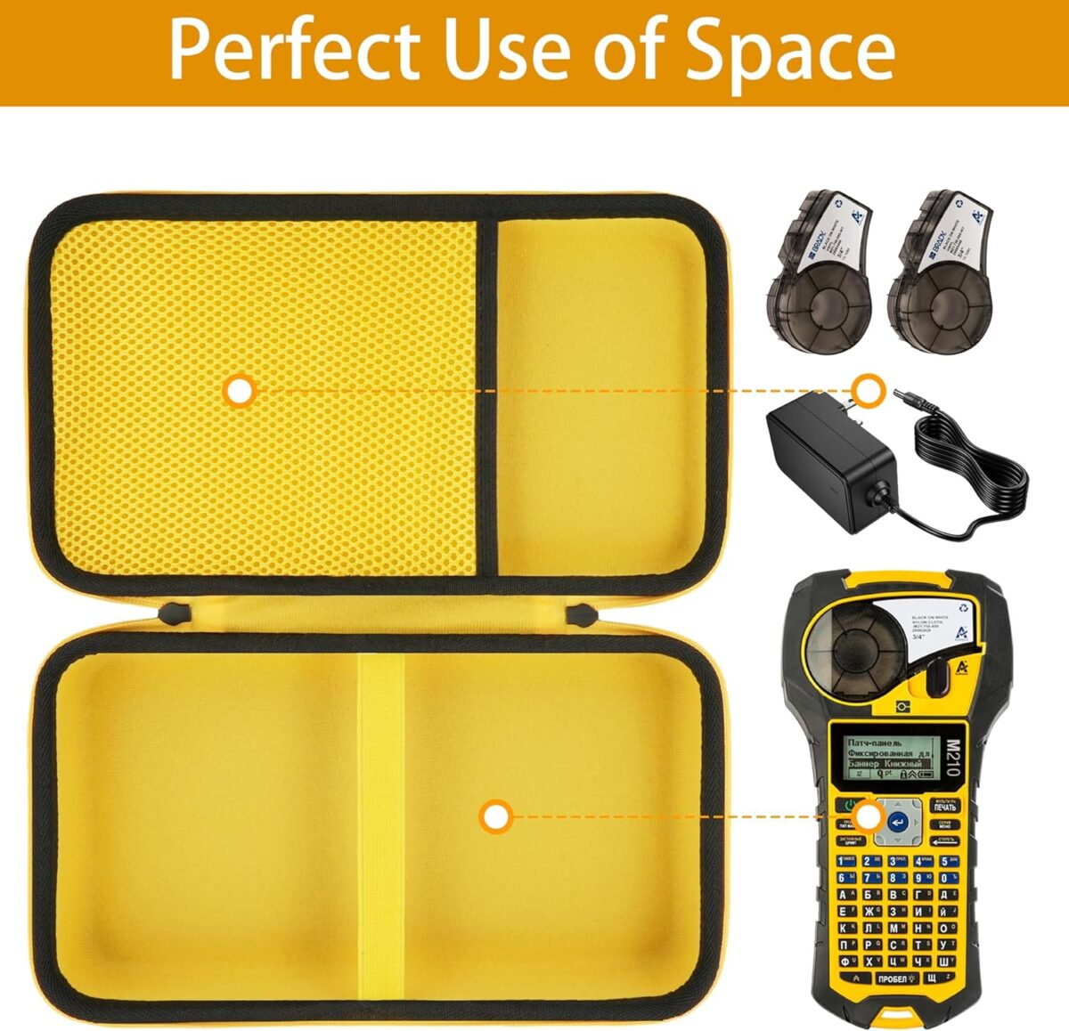 Hard Carrying Case Compatible with Brady M210 (BMP21-PLUS) Handheld Label Printer - Image 4