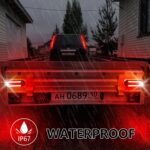 6 Inch Oval LED Trailer Lights, Submersible Boat Trailer Light, with Brake, Turning Signal, Reverse Light, Backup Light, DOT Compliant - Image 6