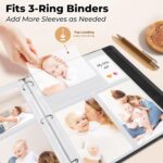 Photo Sleeves for 3-Ring Binder, (4X6 Mixed Format, 25 Pack) for 150 Pictures, Each Photo Page Sheet Holds Six 4 X 6 Pictures or Postcards, Acid-Free Poly 4X6 Album Refill Pages - Image 5