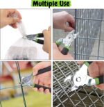 Hog Ring Pliers Kit - 110 Pack 3/4" Galvanized Rings & Pliers for Fencing & Automotive Upholstery - Image 10