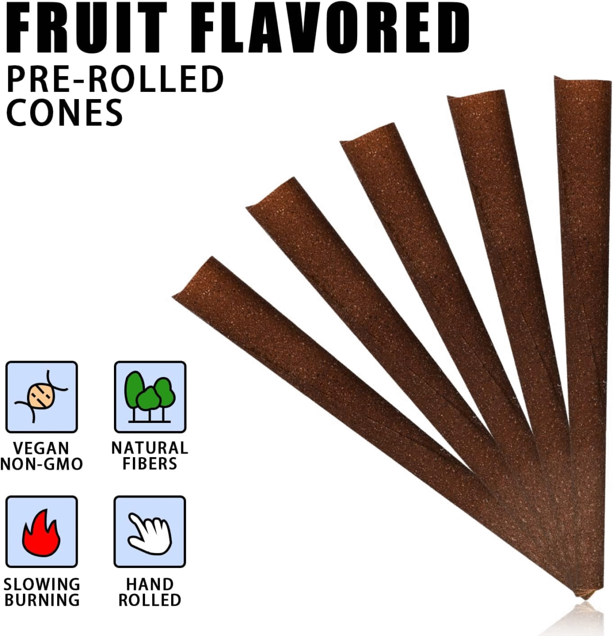 GORDON Pre Roles | Flavored King Size Fruit Pre Roll Cone | 72 Pack | Cherry Flavored Cone with Filter Tips - Image 5