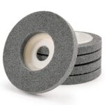 5 Pack 4 1/2 Inch Nylon Fiber Polishing Wheel Sanding Abrasive Disc Buffing Wheels for Angle Grinders, Stainless Steel, Aluminum, Metal, Wood