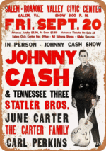 Johnny Tin Sign 1968 Cash in Virginia Vintage Metal Signs 8 X 12 Inches - Image 2