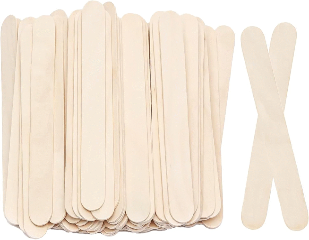 8”100Pcs  Jumbo Wooden Craft Sticks Wooden Popsicle Craft Sticks Stick Treat Sticks Ice Pop Sticks for DIY Crafts，Home Art Projects, Classroom Art Supplies - Image 2